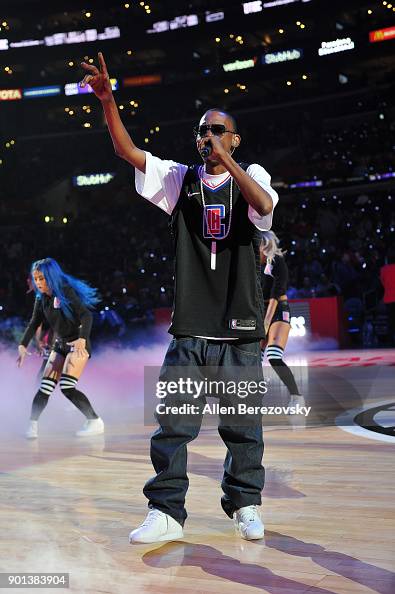 Kurupt Rapper Animation Rapper Kurupt performs during halftime of a basketball game between ...
