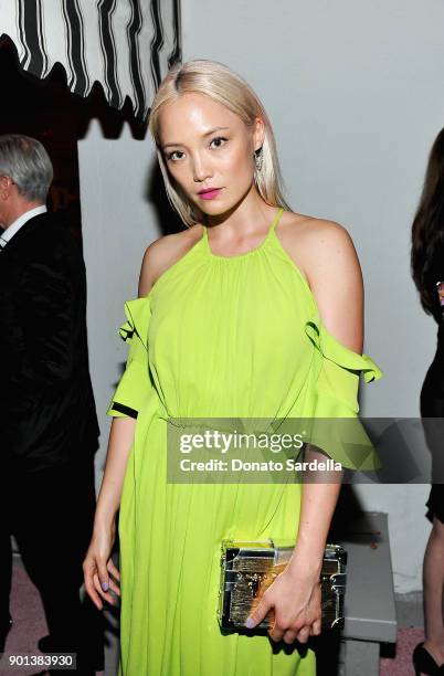 Pom Klementieff attends W Magazine's Celebration of its 'Best Performances' Portfolio and the Golden Globes with Audi, Dior, and Dom Perignon at...