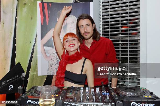 S perform during W Magazine's Celebration of its 'Best Performances' Portfolio and the Golden Globes with Audi, Dior, and Dom Perignon at Chateau...