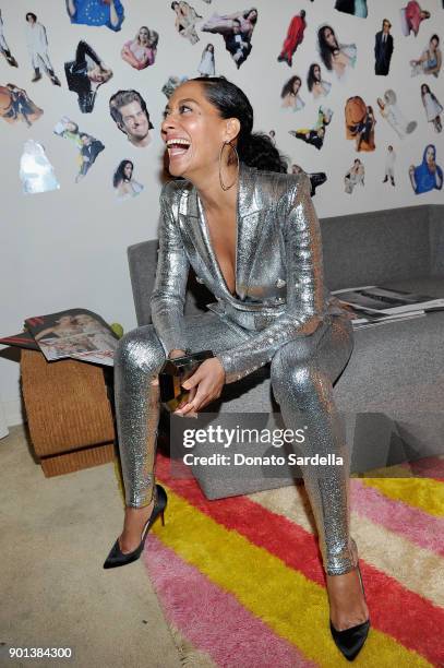 Tracee Ellis Ross attends W Magazine's Celebration of its 'Best Performances' Portfolio and the Golden Globes with Audi, Dior, and Dom Perignon at...