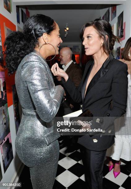 Tracee Ellis Ross and Frankie Shaw attend W Magazine's Celebration of its 'Best Performances' Portfolio and the Golden Globes with Audi, Dior, and...