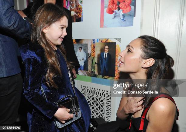 Brooklynn Prince and Gal Gadot attend W Magazine's Celebration of its 'Best Performances' Portfolio and the Golden Globes with Audi, Dior, and Dom...