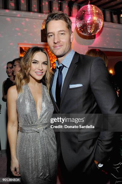 Chrishell Stause and Justin Hartley attend W Magazine's Celebration of its 'Best Performances' Portfolio and the Golden Globes with Audi, Dior, and...