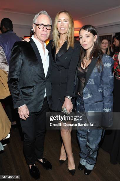 Tommy Hilfiger, Dee Ocleppo, and Ally Hilfiger attend W Magazine's Celebration of its 'Best Performances' Portfolio and the Golden Globes with Audi,...