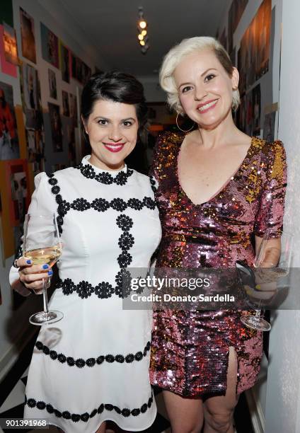 Rebekka Johnson and Kimmy Gatewood attend W Magazine's Celebration of its 'Best Performances' Portfolio and the Golden Globes with Audi, Dior, and...