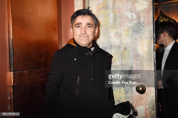 Luigi Di Donna attends the Warhol and Burroughs Exhibition Party at Mona Lisa Restaurant Club on January 4, 2018 in Paris, France.
