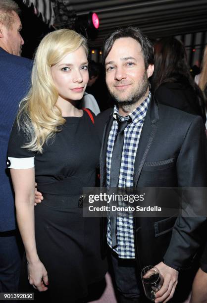 Danny Strong and guest attends W Magazine's Celebration of its 'Best Performances' Portfolio and the Golden Globes with Audi, Dior, and Dom Perignon...