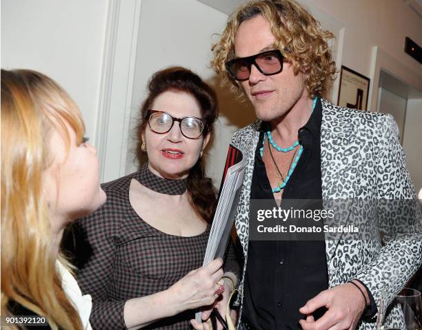 Magazine's Lynn Hirschberg and Peter Dundas attend W Magazine's Celebration of its 'Best Performances' Portfolio and the Golden Globes with Audi,...