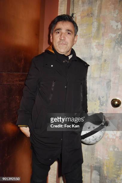 Luigi Di Donna attends the Warhol and Burroughs Exhibition Party at Mona Lisa Restaurant Club on January 4, 2018 in Paris, France.