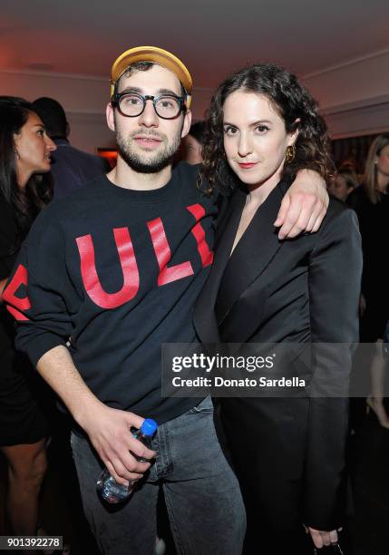 Jack Antonoff and Sara Moonves attends W Magazine's Celebration of its 'Best Performances' Portfolio and the Golden Globes with Audi, Dior, and Dom...
