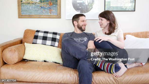 John Duberstein and Lucy Kalanithi in San Mateo, Ca. On December 30, 2017.