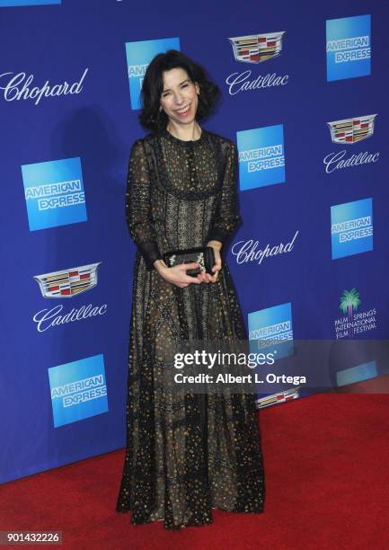 Actress Sally Hawkins arrives for the 29th Annual Palm Springs International Film Festival Film Awards Gala held at Palm Springs Convention Center on...