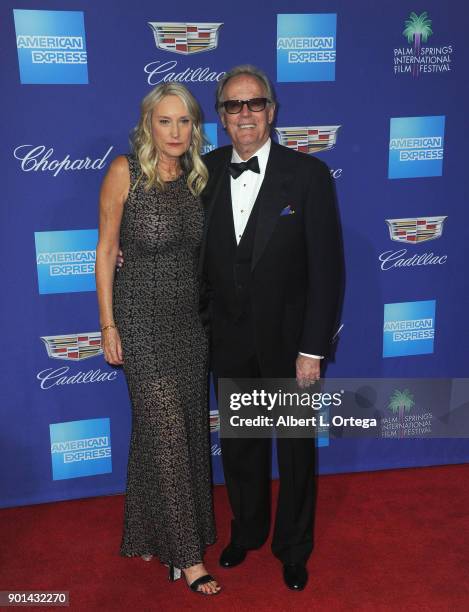 Actor Peter FOnday and Margaret DeVogelaere arrive for the 29th Annual Palm Springs International Film Festival Film Awards Gala held at Palm Springs...