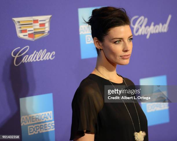 Actress Jessica Pare arrives for the 29th Annual Palm Springs International Film Festival Film Awards Gala held at Palm Springs Convention Center on...