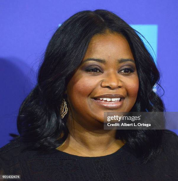 Actress Octavia Spencer arrives for the 29th Annual Palm Springs International Film Festival Film Awards Gala held at Palm Springs Convention Center...