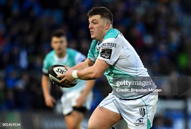 Dublin , Ireland - 1 January 2018; Denis Coulson of Connacht during the Guinness PRO14 Round 12 match between Leinster and Connacht at the RDS Arena...