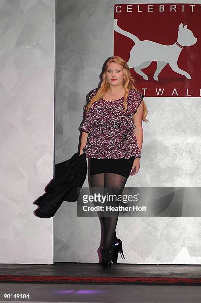 Hayley Hasselhoff walks the catwalk at the Celebrity Catwalk's 9th Annual Fashion Show on August 27, 2009 in Los Angeles, California.