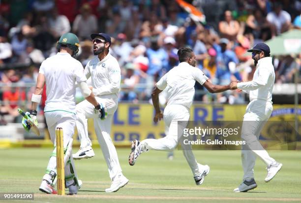 Virat Kohli during day 1 of the 1st Sunfoil Test match between South Africa and India at PPC Newlands on January 05, 2018 in Cape Town, South Africa.