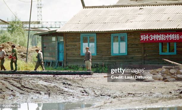 North Korea's gulag in Siberia, Khabarovsk Territory, Chegdomynsky District, Zimovye, 2001.