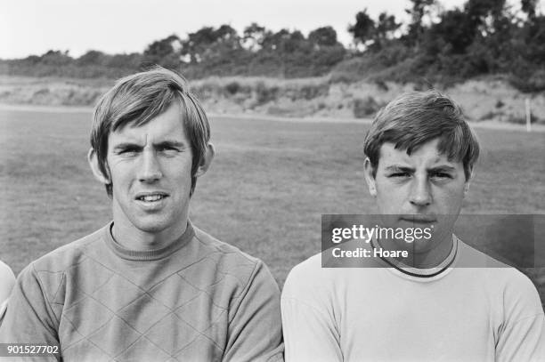 British goalkeeper Bill Glazier and midfielder Ernie Machin of Coventry City FC, UK, 23rd August 1968.