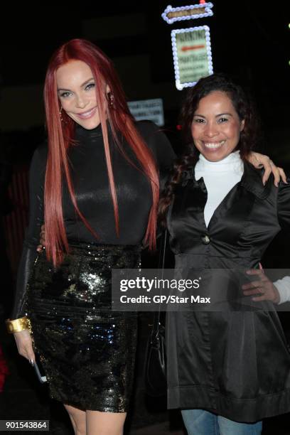 Carmit Bachar and Ninfa Nikki Perez are seen on January 4, 2018 in Los Angeles, CA.