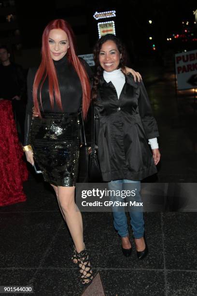 Carmit Bachar and Ninfa Nikki Perez are seen on January 4, 2018 in Los Angeles, CA.