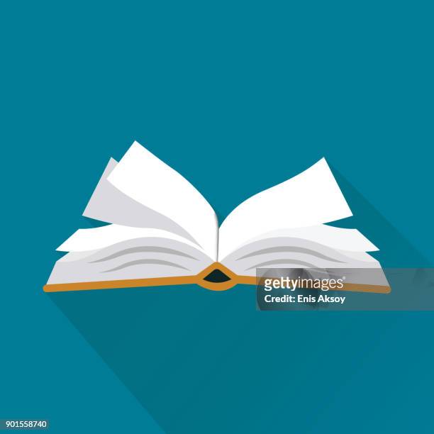book flat icon - open stock illustrations