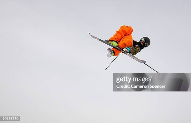 Seaton Taylor of the United States of America competes in the men's halfpipe Freestyle Ski Final during day eight of the Winter Games NZ at Cardrona...