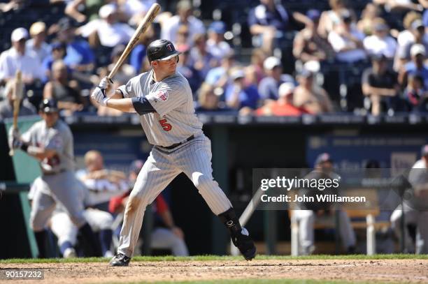 Michael Cuddyer of the Minnesota Twins bats during the game against the Kansas City Royals at Kauffman Stadium in Kansas City, Missouri on Sunday,...