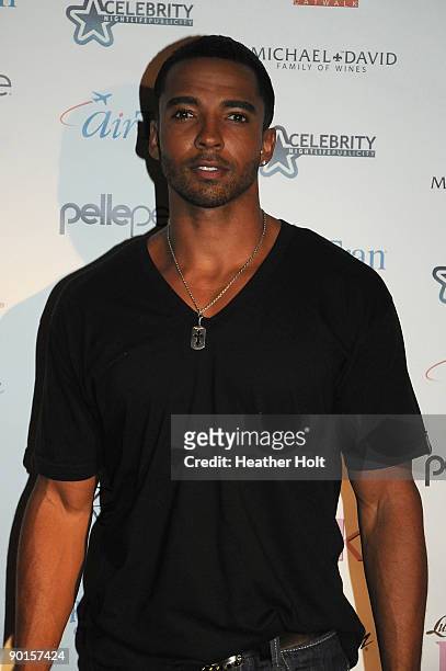 Christian Keyes arrives on the red carpet at the Celebrity Catwalk's 9th Annual Fashion Show on August 27, 2009 in Los Angeles, California.