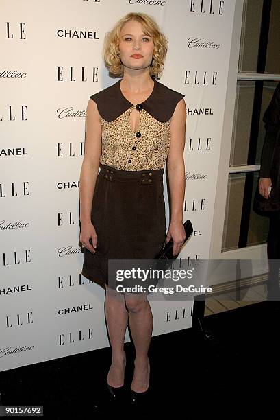 Actress Emilie de Ravin arrives at the Elle Magazine Women in Hollywood Tribute at The Four Seasons Hotel on October 15, 2007 in Beverly Hills,...