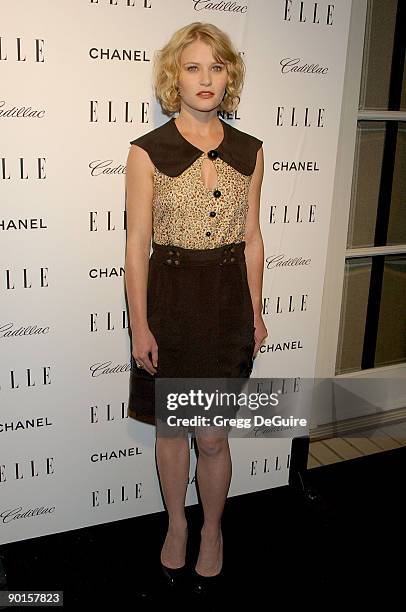 Actress Emilie de Ravin arrives at the Elle Magazine Women in Hollywood Tribute at The Four Seasons Hotel on October 15, 2007 in Beverly Hills,...