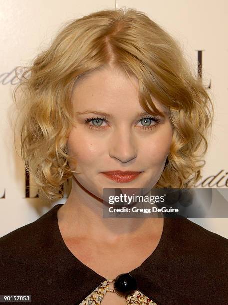 Actress Emilie de Ravin arrives at the Elle Magazine Women in Hollywood Tribute at The Four Seasons Hotel on October 15, 2007 in Beverly Hills,...