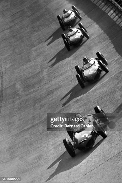 Phil Hill, Richie Ginther, Ricardo Rodriguez, Giancarlo Baghetti, Ferrari 156, Grand Prix of Italy, Autodromo Nazionale Monza, 10 September 1961....