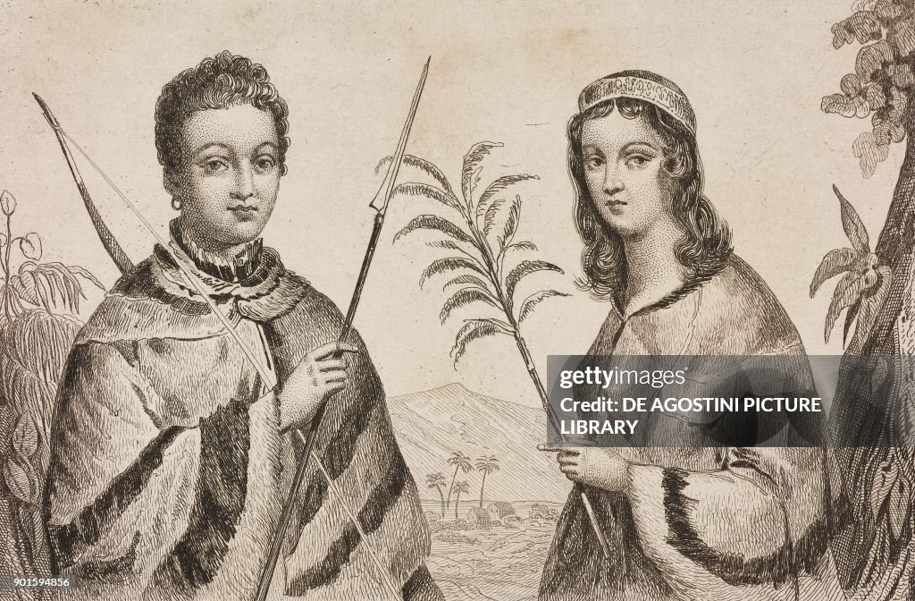 King Kauikeaouli and Princess Nahi'ena'ena
