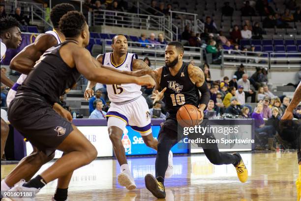 During a game between the East Carolina Pirates and the University of Central Florida Knights at Williams Arena - Minges Coliseum in Greenville, NC...