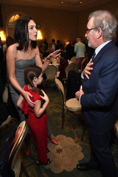 Gal Gadot, Brooklynn Prince and Steven Spielberg attend the 18th Annual AFI Awards at Four Seasons Hotel Los Angeles at Beverly Hills on January 5,...