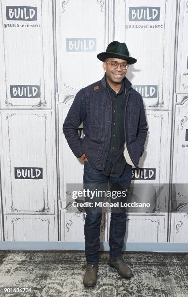 Actor Daniel Breaker visits Build Studio to discuss the Broadway play "Hamilton" on January 5, 2018 in New York City.