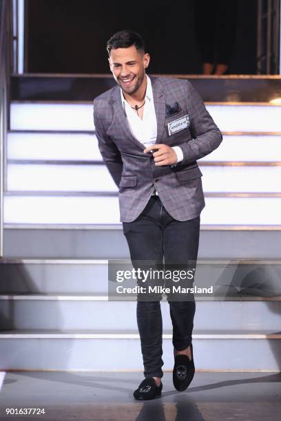 Andrew Brady attends the Celebrity Big Brother male contestants launch night at Elstree Studios on January 5, 2018 in Borehamwood, England.