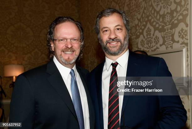 President and CEO Bob Gazzale and Judd Apatow attend the 18th Annual AFI Awards at Four Seasons Hotel Los Angeles at Beverly Hills on January 5, 2018...
