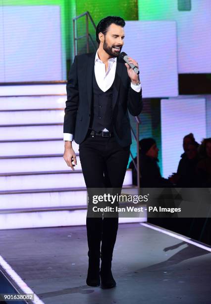 Presenter Rylan Clark during the Celebrity Big Brother Men's Launch held at Elstree Studios in Borehamwood, Hertfordshire. PRESS ASSOCIATION Photo....