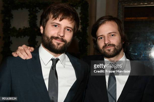Ross Duffer and Matt Duffer attend the 18th Annual AFI Awards at Four Seasons Hotel Los Angeles at Beverly Hills on January 5, 2018 in Los Angeles,...