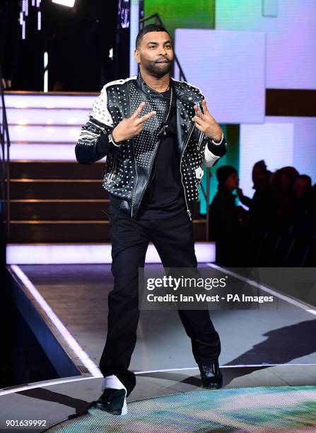 Ginuwine enters the house during the Celebrity Big Brother Men's Launch held at Elstree Studios in Borehamwood, Hertfordshire. PRESS ASSOCIATION...