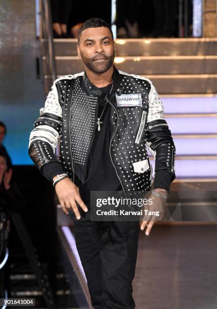 Ginuwine enters the Celebrity Big Brother house at Elstree Studios on January 5, 2018 in Borehamwood, England.