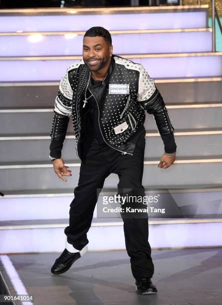 Ginuwine enters the Celebrity Big Brother house at Elstree Studios on January 5, 2018 in Borehamwood, England.