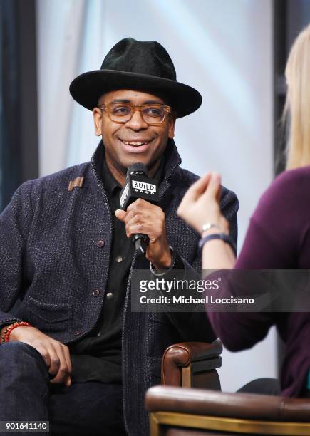 Actor Daniel Breaker visits Build Studio to discuss the Broadway play "Hamilton" on January 5, 2018 in New York City.
