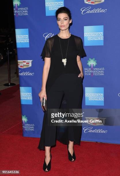 Actress Jessica Pare attends the 29th Annual Palm Springs International Film Festival Awards Gala at Palm Springs Convention Center on January 2,...