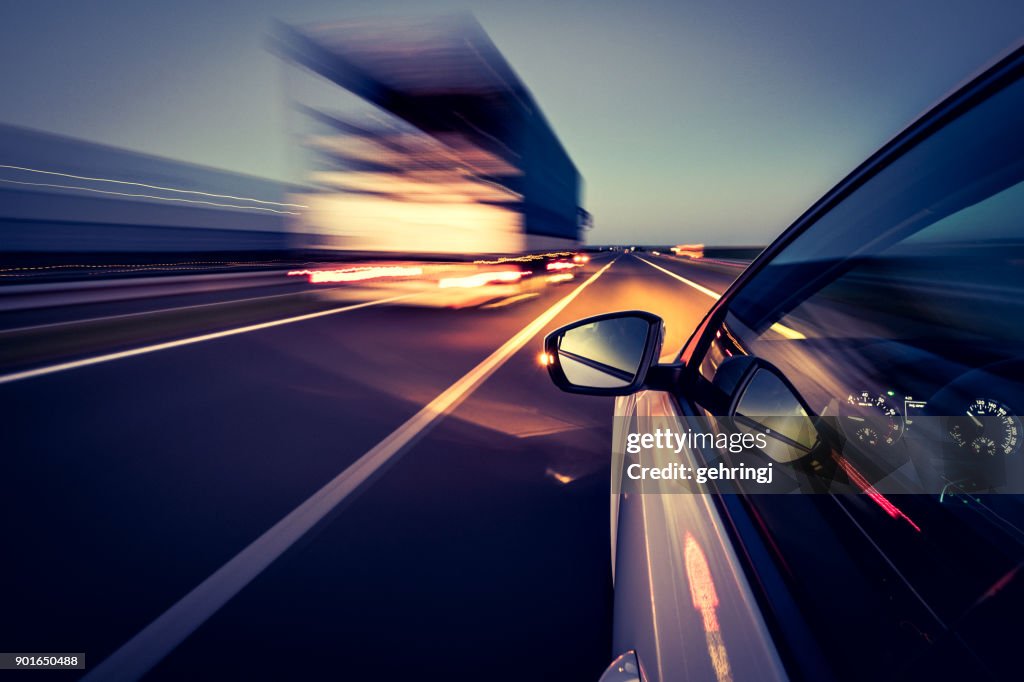 Driving on the road
