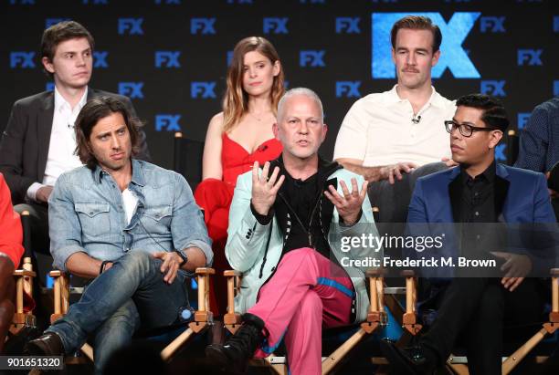 Co-creator/showrunner/executive producer/writer/director Ryan Murphy of the television show POSE speaks onstage during the FOX/FX Networks portion of...