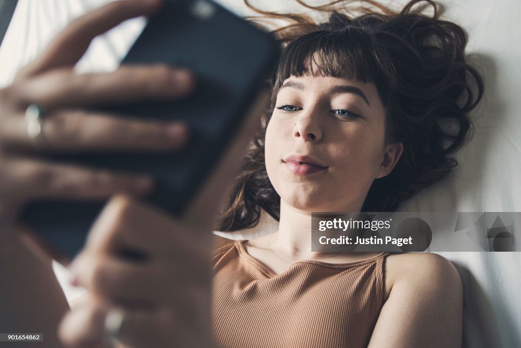 Teenage Girl on Smartphone